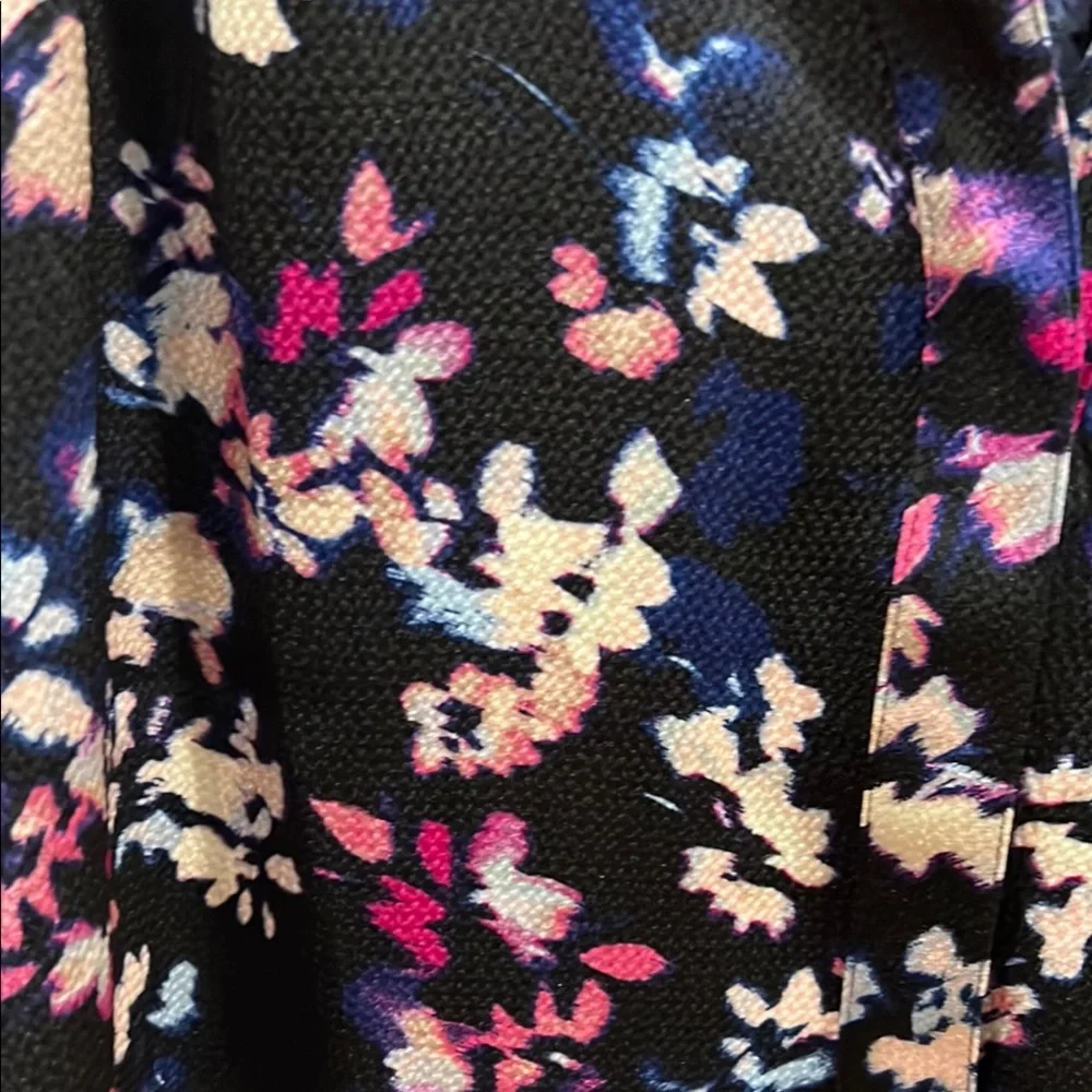 Lane Bryant Women's Floral Top - Black and Pink size 18 - Picture 2 of 8